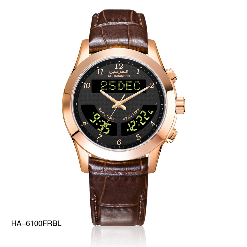 سـاعـات الـحـرمـــين الـرجـالـيـة الـفـــاخـرة HA-6100 - الصورة 4